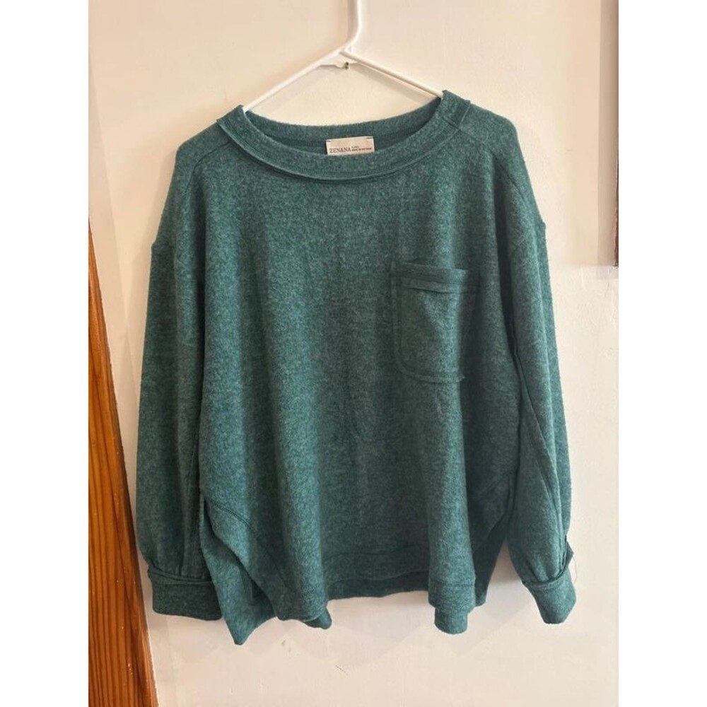 Zenana Forest Green Sweatshirt/Sweater
